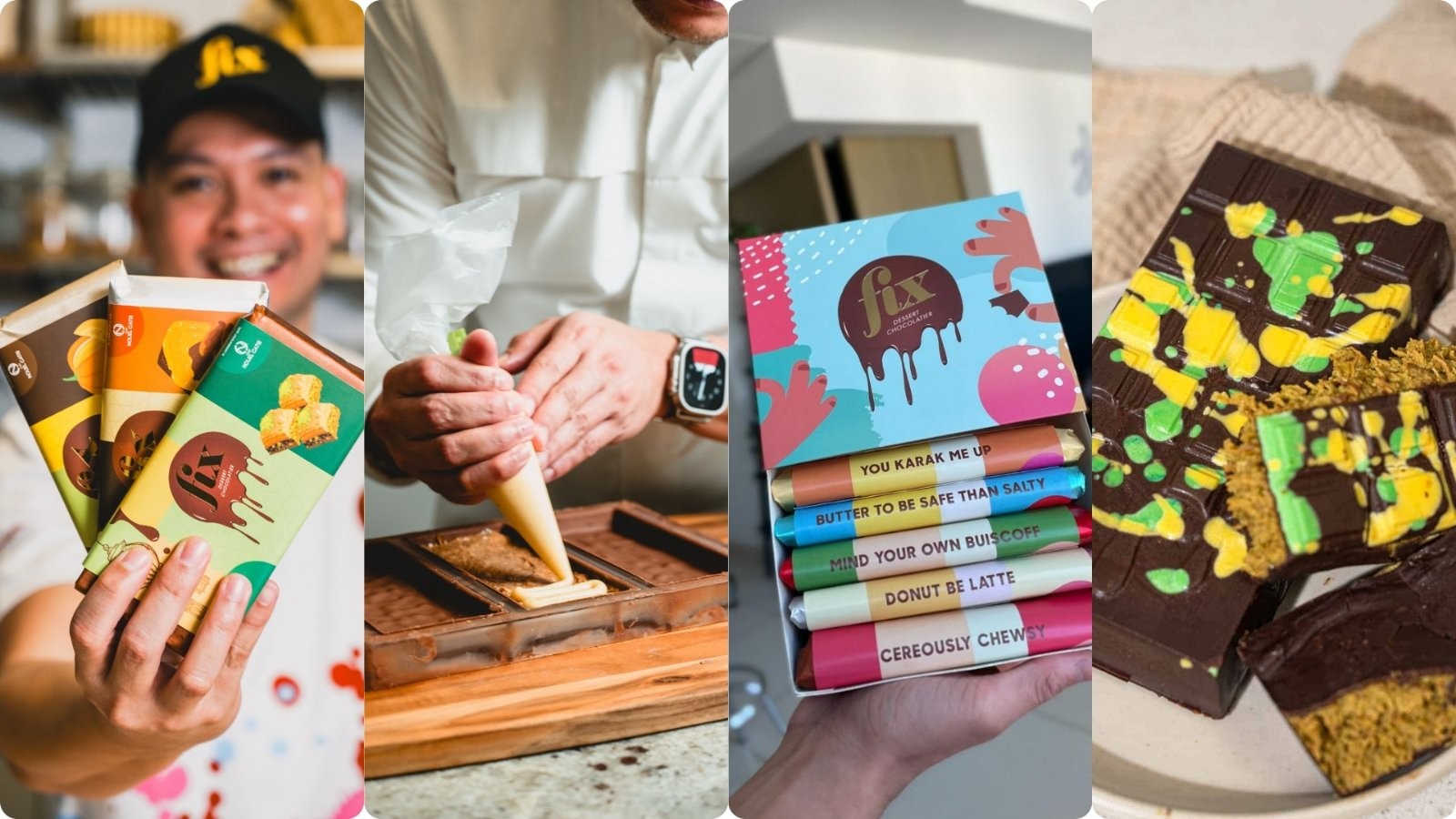 Chef Nouel proudly showcases the viral Dubai chocolate bar, a sweet and crunchy creation that’s taken the internet by storm. His innovative take on the classic treat, filled with pistachio knafeh, has captured global attention and highlighted the impact of Filipino talent on the world’s culinary stage.